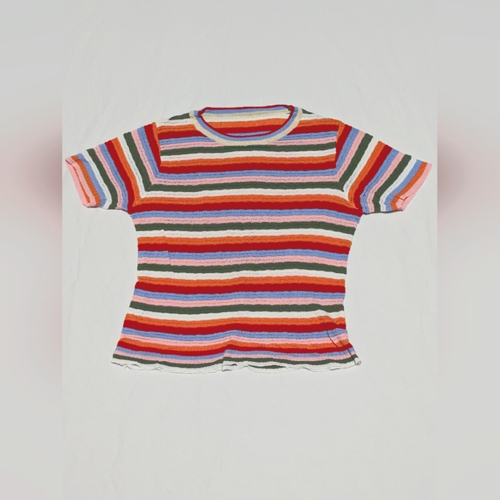 Women's small colorful top